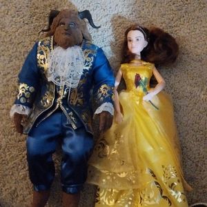 Beauty and the beast figurines